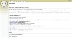 Desktop Screenshot of css-discuss.incutio.com