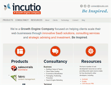 Tablet Screenshot of incutio.com
